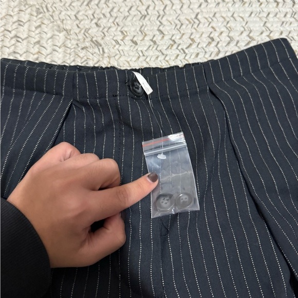 NWOT Free People Tyler Menswear Pinstripe Trouser Pants - Picture 12 of 13